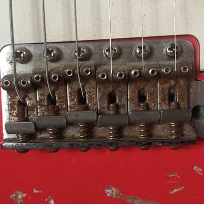 1966 Relic Fender Stratocaster, Fiesta Red, USA and Japan Parts image 9