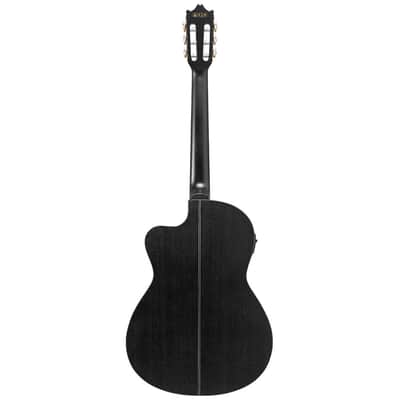 Ibanez GA5MHTCE Classical A/E Guitar - Weathered Black Open Pore image 8