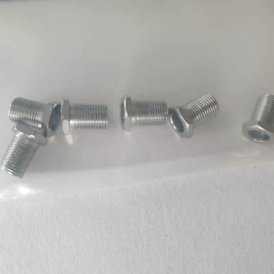 (6) Fender Schaller American Tuner screw in Bushing Set Chrome 0058820049 image 3