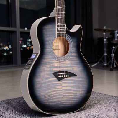 Lindo ORG-SL SlimLine Space Grey Electro Acoustic Guitar with Preamp and Chromatic Tuner - Designed in the UK | Limited Edition image 2