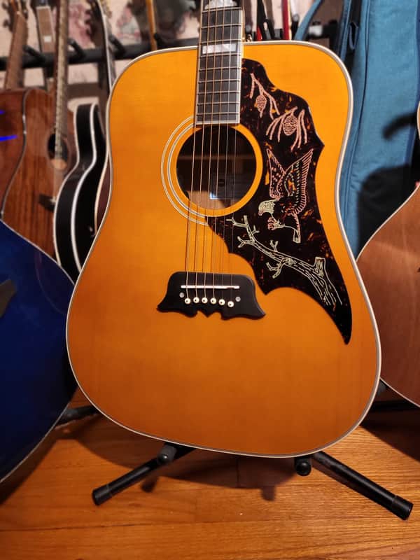 Epiphone Excellente Acoustic Guitar, Antique Natural Aged Gloss image 1