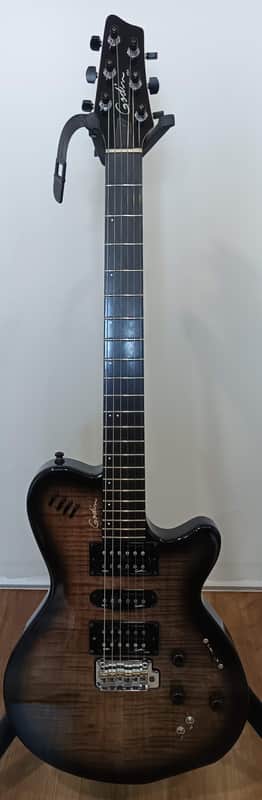 Godin xtSA Multi-Voice Electric Guitar - Trans Black 2000s - Trans Black image 1