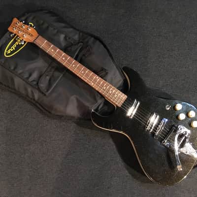 No.075423 Rare!! DANELECTRO HOTED Black Metallic EX--- image 1