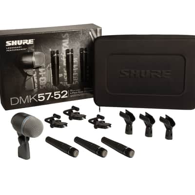 Shure DMK57-52 Drum Microphone Kit, Mic Pack with 3x SM57 and 1x Beta 52A image 2