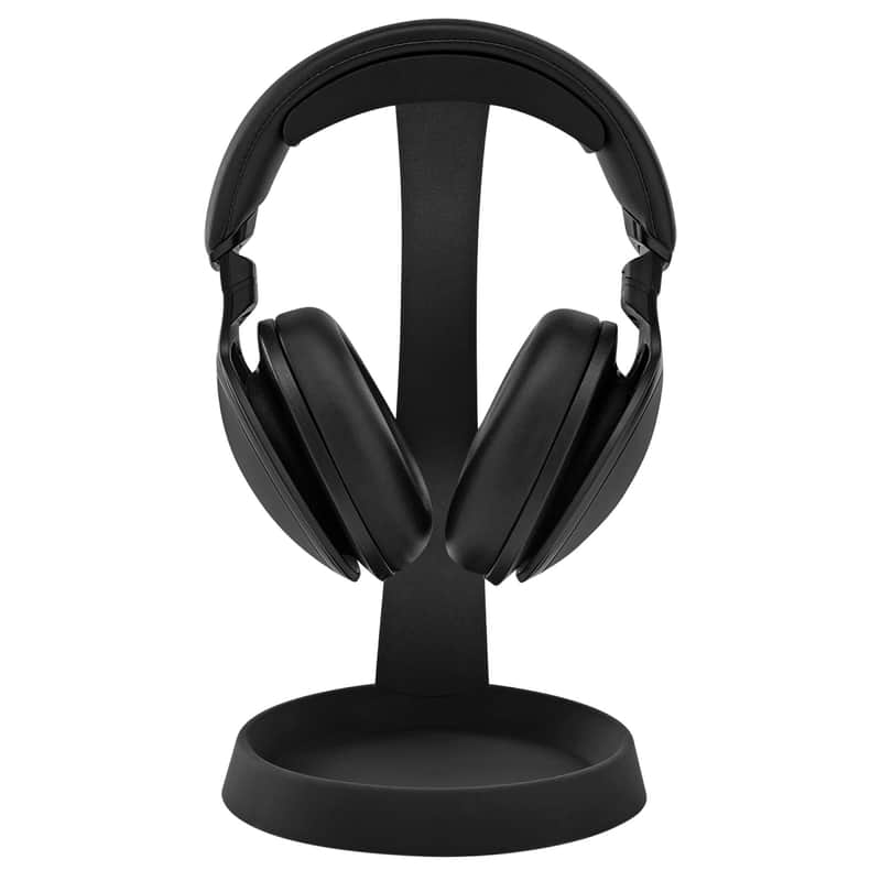 Knox Gear Aluminum Headphone Stand for Desk with Solid Base Mount (Black) image 1