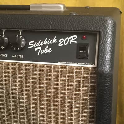 Vintage Rare Fender Sidekick Tube 20R 1980s Black Tolex Original Classic Blackface Collector image 6