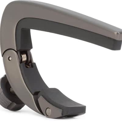 Dunlop Pivot Capo for Acoustic and Electric Guitar - Gun Metal image 2