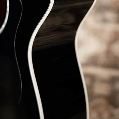 Taylor 214ce-BLK Plus Grand Auditorium Acoustic/Electric Guitar - Black with Hardshell Case image 14