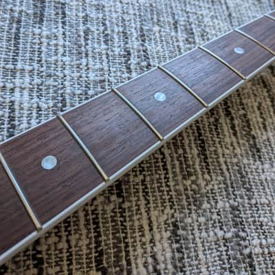 2023 Fender American Vintage II 1966 Jazz Bass Rosewood Neck Sea Foam Green Headstock image 7