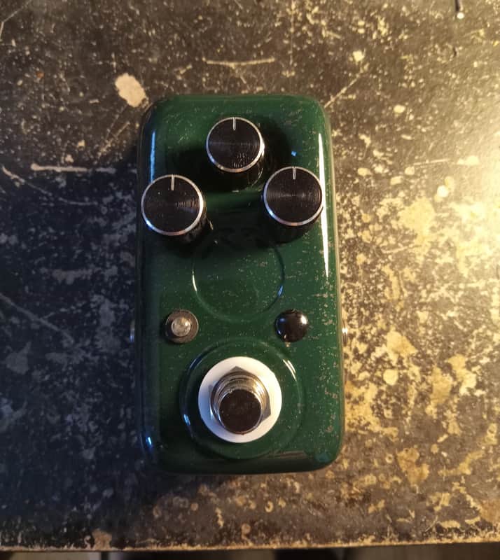 Dongeomac BC108 Fuzz Face with Bias control in Green with Silver Splatter image 1