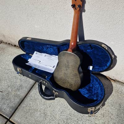National Reso-Phonic Concert Ukulele 2022 - Black Rust image 2