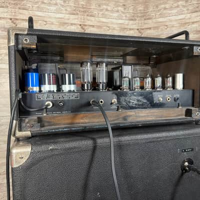 Univox U1226 Tube Head and U1205 2x12 Speaker Cabinet Early 1970s image 5