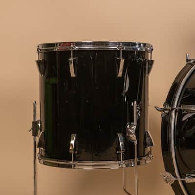 Vintage Yamaha 5000 Jet Black Drum Set 16x24 10x12 and 16x16 image 5
