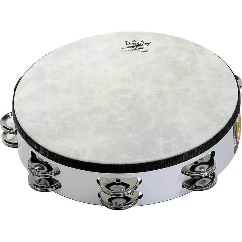 Half Moon Handheld Tambourine – Double Row Metal Jingles, Lightweight & Durable Percussion Instrument image 1