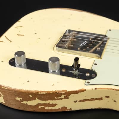 Fender Custom Shop '64 Reissue L-Series Telecaster RW Heavy Relic - Vintage White | USA 1964 Josefina Campos Handwound Pickups 3.39kg | CoA OHSC image 20
