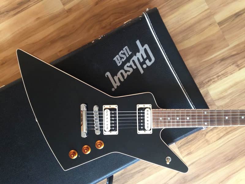 Gibson Explorer Traditional Pro 2011 Black w/Cream Binding | Reverb