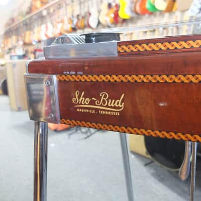 Sho Bud The Professional D10 Double 10 string Pedal Steel Guitar 1972 - Transparent Brown image 3