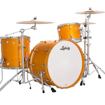 Ludwig NeuSonic Satin Golden Slumbers Painted Pro Beat Drums 14x24_16x16_9x13 3pc Shell Pack | NEW Authorized Dealer image 1