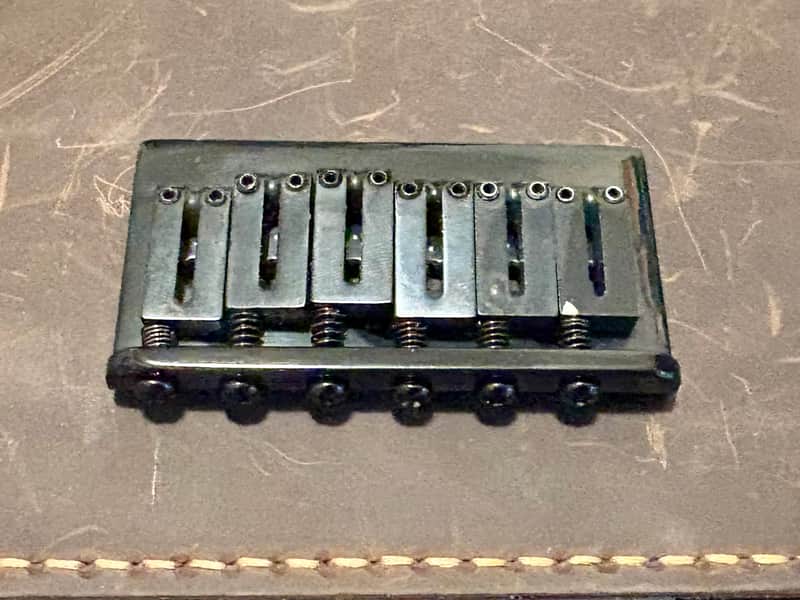 Fender Jim Root Jazzmaster Bridge Assembly - Black - No Trem - Hardtail image 1