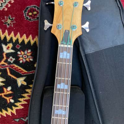 Handmade Semi-Hollow body bass, left handed, Handmade single cutout left handed 2010s - Polyethylene image 3
