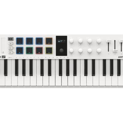 Arturia MiniLab 37 Mk3 MIDI Keyboard Controller (White)