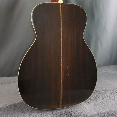 Morris F-15 OM Japan Acoustic Guitar w/ Built-In Electronics & Hard Case image 3