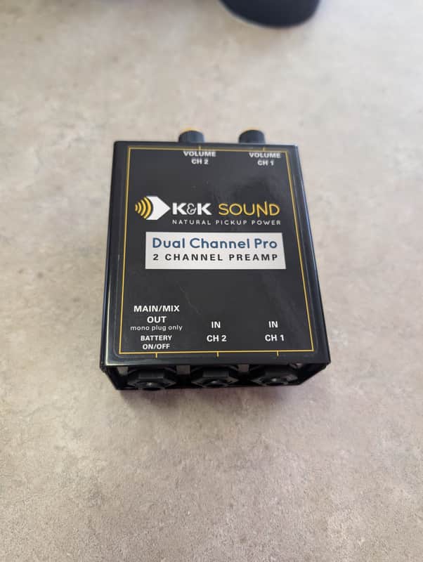 K&K Sound Dual Channel Pro Preamp 2026 - Black image 1