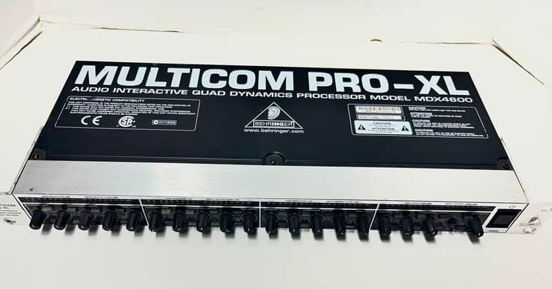 Behringer Multicom Pro-XL MDX4600 4-Channel Audio Interactive Dynamics Processor 2010s - Black / Silver image 1