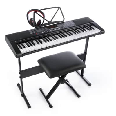 Joy JK-63M-KIT With USB 61-Key Keyboard Set Including Headphone,Stand,Stool and Power Supply image 1