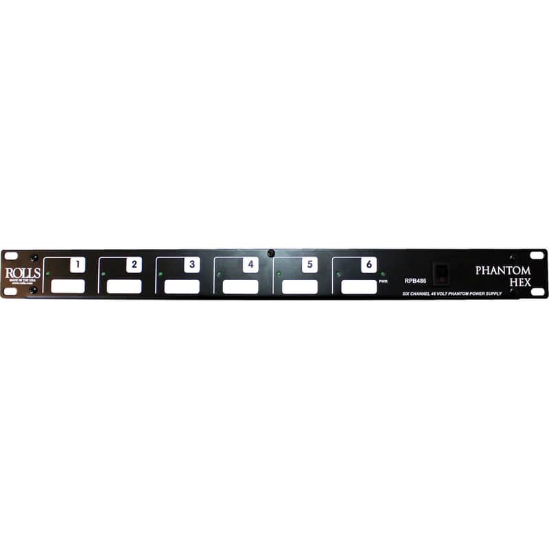 Rolls RPB486 Phantom Hex 6-Channel Phantom Power Supply image 1