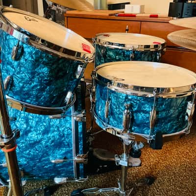 Gretsch Broadcaster 2023 - Turquoise Pearl Nitron-4 piece kit!~ image 9
