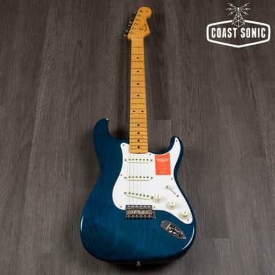 2019 Fender Traditional '58 Stratocaster Made in Japan - Transparent Blue image 2