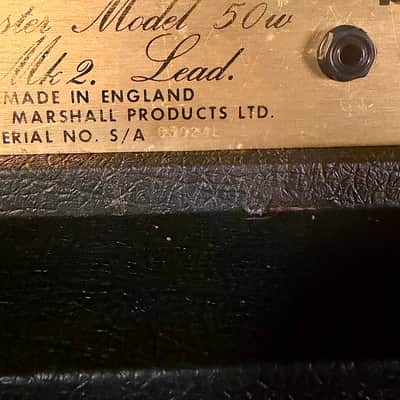 Marshall JMP 2204 Master Model Mk2 Lead 50-Watt Guitar Amp Head 1979 - Black image 5