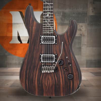 Schecter C-1 Exotic Ebony Electric Guitar - Natural Satin (3337) image 1