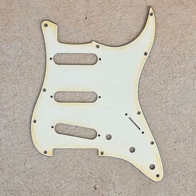 Medium/Heavy-Aged Relic 11-Hole - SSS - Cream Stratocaster Pickguard image 6