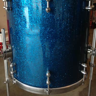 Last Price Drop - Gretsch New Classic Maple Drum Set Ocean Blue Sparkle 10, 12, 16, 22 image 16