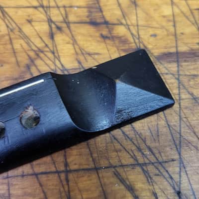 Vintage RARE 1930's Richter Acoustic Guitar Pyramid Wood Bridge Tailpiece Luthier Parts image 3