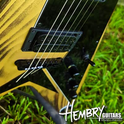 HEMBRY Flying V style pine body image 5