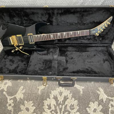 Kramer Sustainer USA Vintage 1986/1987 Black/Gold Floyd Rose, OHSC, Grover tuners excellent guitar. image 1