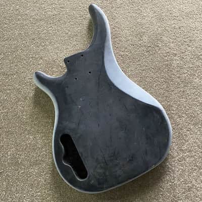 White 4 String Electric Bass Basswood Body image 2