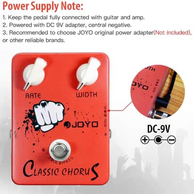 JOYO JF-05 Chorus Pedal Crisp & Transparent Chorus Full Bodied Sounds and Deep-clear Tone for Electric Guitar Effect - True Bypass image 4