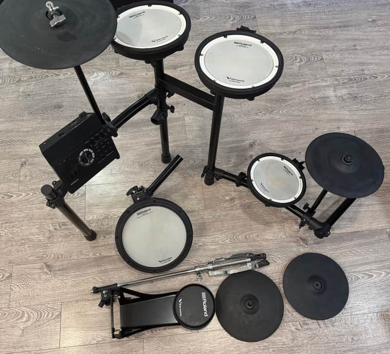 Roland TD-17KVX V-Drums Electronic Drum Kit w/ Mesh Pads, Cymbals, Kick Pedal & Module image 1