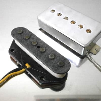 Q pickups Relic/Aged Tele bridge / hum sized P90 SET Telecaster Fits Fender Custom image 7