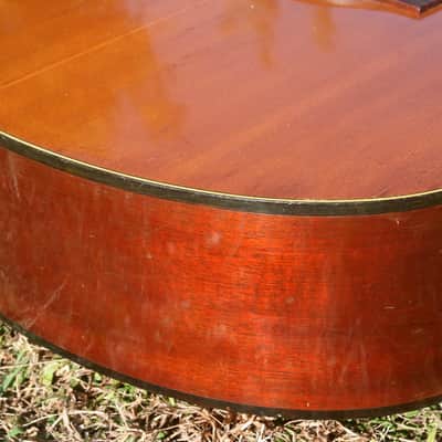 Yamaha FG 150 Red Label 000size Guitar Circa 1968 Natural+Chip Board case image 14