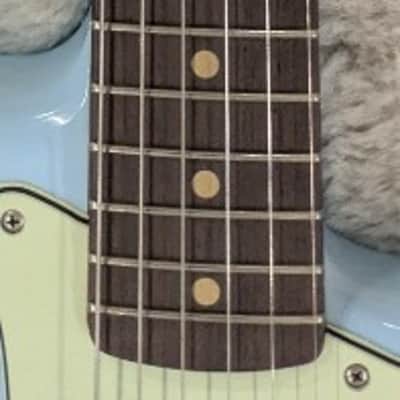Fender Vintera II Road Worn '60s Stratocaster Electric Guitar, Sonic Blue w/Case image 5