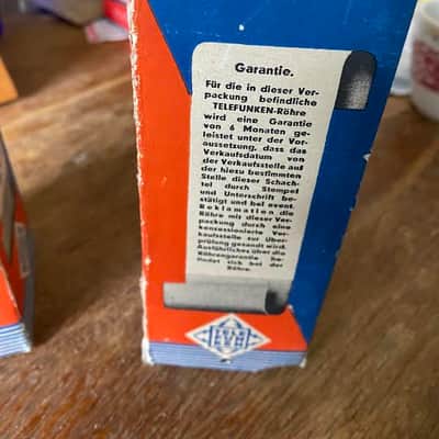 Telefunken EL12 Spez 1930's-40's, pair, tested on TV7 image 7