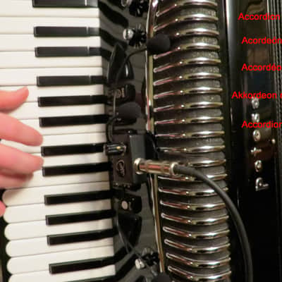 "THE GRIP PLUS DELUXE" MIRAGE PIANO ACCORDION MICROPHONE SYSTEM by Myers Pickups image 8