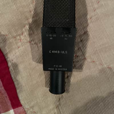 AKG C414 B ULS Large Diaphragm Multipattern Condenser Microphone 1990s - Black image 5