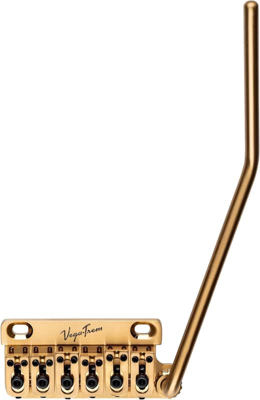 Vega-Trem VT1 Special 2-Points Stratocaster Guitar Tremolo Bridge For Strat No Mods Easy Installation (Gold, Right) image 1