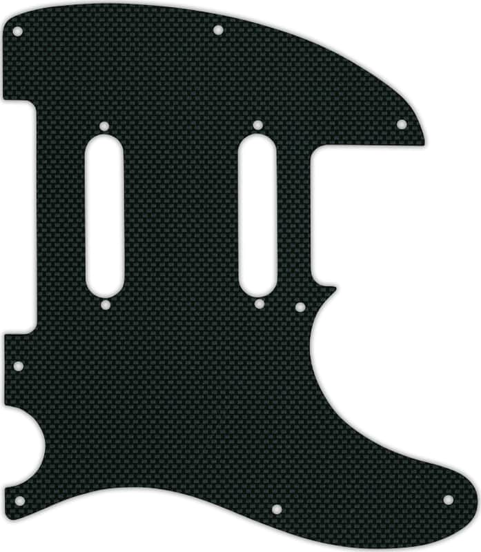 WD Custom Pickguard For Fender Blacktop Baritone Telecaster #17B Simulated Black Carbon Fiber image 1